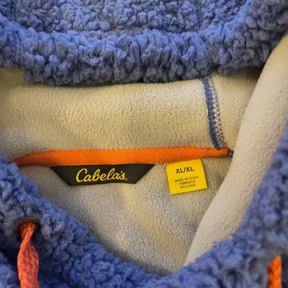 CABELAS gorgeous blue lamby cozy fleece w/hand pockets/NWT/WXL - Picture 5 of 7
